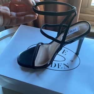 Steve Madden Strap Black Heels